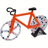 Angel Sar Bicycle-Shaped Pizza Cutter, Stainless Steel Fun Cookie & Dough Cutter for Kids Adults, Creative Kitchen Tool for Pizza, Cookies, Multicolor - 2 of 4