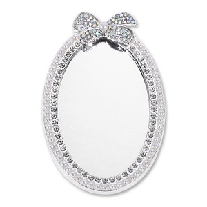 Unique Bargains Faux Pearl Bow Mirror Phone Case Decoration 1 Pc - 1 of 4