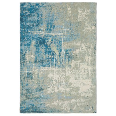 Oriental Weavers Naples 359XI Beige / Blue Indoor /Outdoor Area Rug - 5'3" x 7'6"