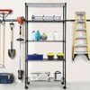 14 inchx 30 inchx 60 inch heavy duty commercial storage shelves 5 tier wire shelving unit with wheels black metal garage - 2 of 4