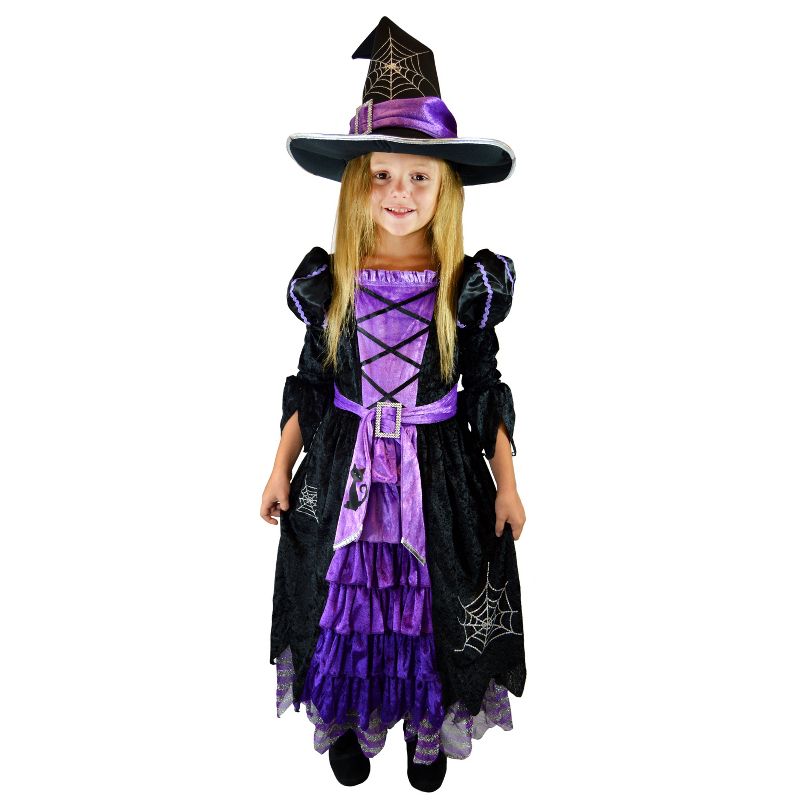 Purple Witch Deluxe Costume Set - 3T, 1 of 4