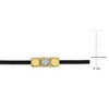 EVERLY JEWELRY | Yellow Plated Sterling Silver 1/10 CT Diamond TW Bracelet, 8 inch - 2 of 4