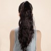 Unique Bargains Women's Nature Long Hair Ponytail Wig Clip 21.65inch Dark Brown 1 Pc - 3 of 4