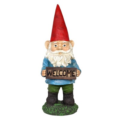 13" Resin Good Time Welcome Willis Sign Gnome - Exhart