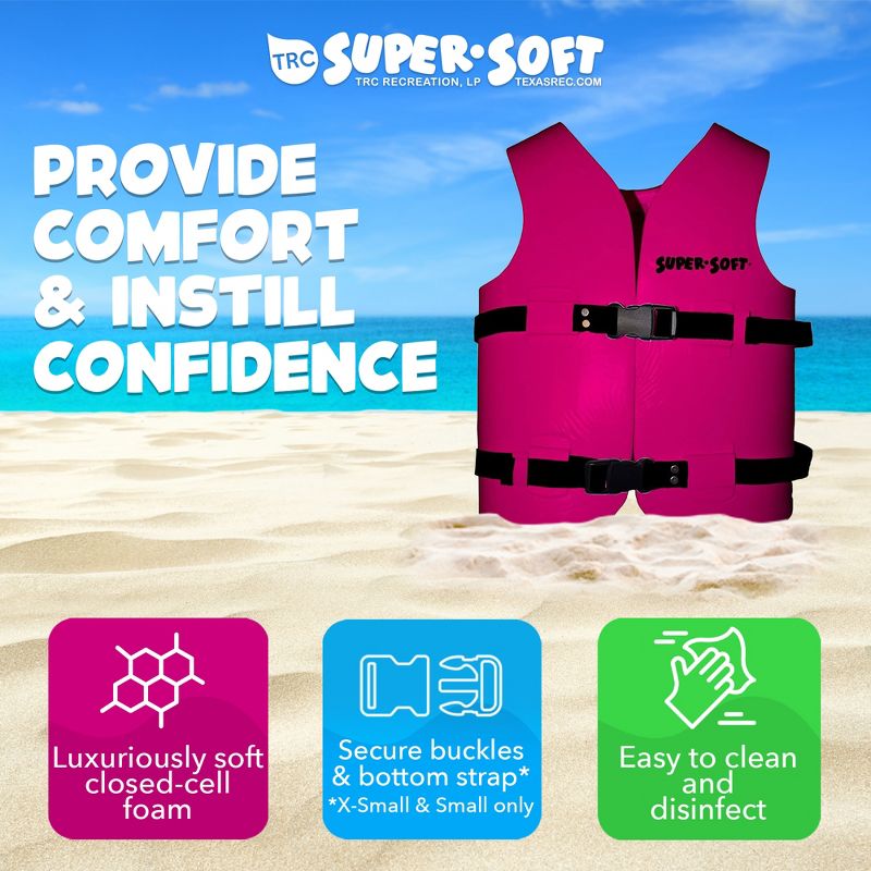 TRC Recreation Super Soft Youth Life Jacket Swim Vest, 3 of 8