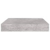 vidaXL Floating Wall Shelves 4 pcs Concrete Gray 9.1"x9.3"x1.5" MDF - 4 of 4