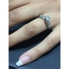 Pompeii3 1ct Diamond Engagement Ring Five Stone 14k White Gold - 3 of 4