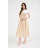 August Sky Women's Layered Effect Smocked Midi Dress - 3 of 4