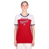 MLB Washington Nationals Women's Bi-Blend Ringer T-Shirt - 4 of 4