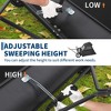 Tow Behind Lawn Sweeper, 42 Inch Wide Sweeping Path with 12 cu ft Large Capacity Hopper, Heavy Duty Adjustable Brush Height for Yard, Lawn Cleanup - 2 of 4