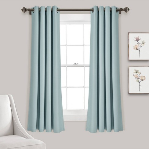 Set of 2 Insulated Grommet Top Blackout Curtain Panels - Lush Décor - image 1 of 4