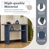 NicBex Console Table with Open Storage Shelves Modern Sofa Table Behind Couch for Entryway,Living Room - 4 of 4