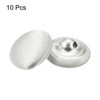 Unique Bargains Blouses Sweater Round Aluminum Cotton Fabric Cloth Covered Buttons 10 Pcs - 3 of 4