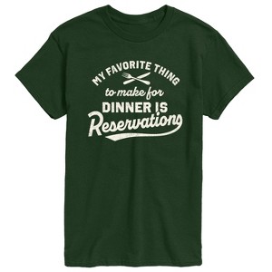 Men's - Instant Message - My Favorite Thing To Make For Dinner Short Sleeve Graphic T-Shirt - 1 of 4