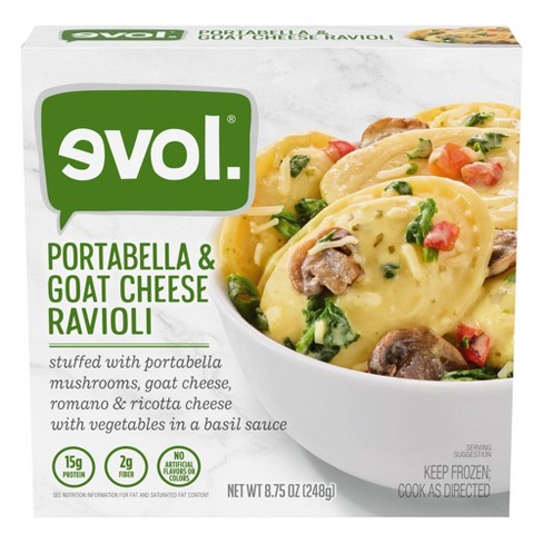 Evol Frozen Portabella And Goat Cheese Ravioli - 8.75oz : Target