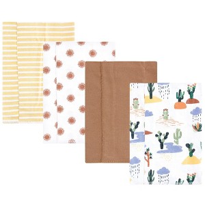Hudson Baby Cotton Flannel Burp Cloths, Fun Desert, One Size - 1 of 4