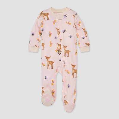 Burt's Bees Baby® Be Honey Bee Striped Sleep 'n Play Footed Pajama -  Yellow/white/black : Target