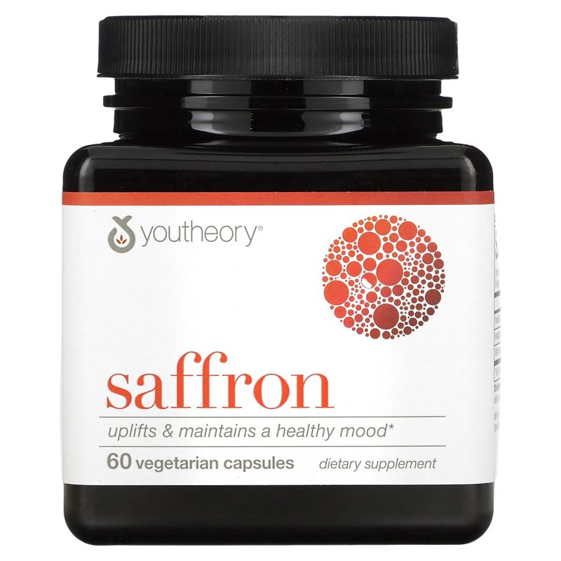 Youtheory Saffron, 60 Vegetarian Capsules, 1 of 4