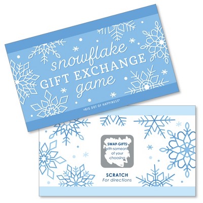 Big Dot Of Happiness Blue Snowflakes - Winter Holiday Party Gift ...