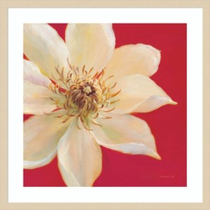 Amanti Art Contemporary Clematis by Danhui Nai Wood Framed Wall Art Print - 1 of 4