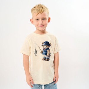 The Juniper Shop Teddy Bear Fisherman Youth Short Sleeve Tee - 1 of 4