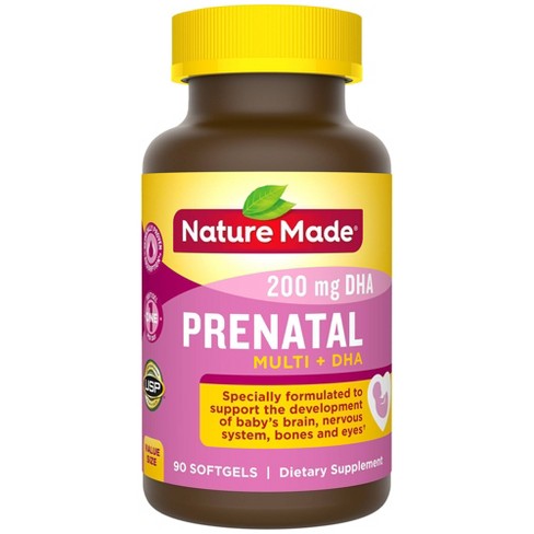 Nature Made Prenatal Multivitamin & DHA Softgels - 90ct : Target