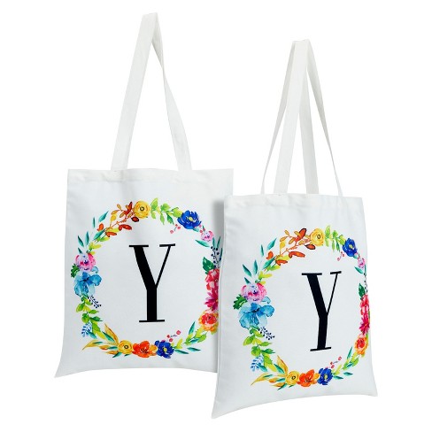 Okuna Outpost Set Of 2 Reusable Monogram Letter Y Personalized