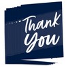 Big Dot of Happiness Navy Blue Elegantly Simple - Guest Party Favors Thank You Cards (8 count) - 2 of 4