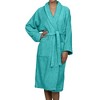 100% Cotton Ultra-Soft Terry Adult Unisex Lightweight Luxury Bathrobe by Blue Nile Mills - 2 of 4
