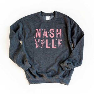 Simply Sage Market Women's Graphic Sweatshirt Pink Nashville - 1 of 2