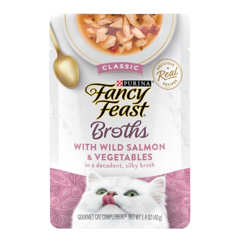 Purina Fancy Feast Lickable Broths Classic Wet Cat Food With