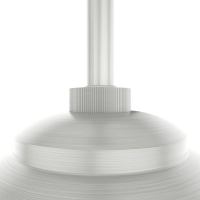 Hepburn Mini Globe LED Pendant in Brushed Nickel with Glass Shade