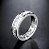 Jayden Eternity Wedding Band for Women Princess Clear Cz Ring Ginger Lyne Collection - image 2 of 4