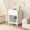 NicBex 26.77 Inch Wooden Nightstand with Drawer and Open Shelf for Kids,Adults,Side Table for Bedroom,Living Room - 2 of 4