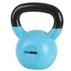 HolaHatha 35 Pound Solid Cast Iron Workout Kettlebell Home Gym Equipment with Vinyl Coated Finish and Textured Steel Handle for Strength Training - 4 of 4