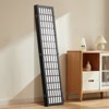 VEVOR Room Divider, 3 Panel Japanese Room Divider, Wood Folding Privacy Screen Indoor, Japanese Partition Dividers Portable Decoration Screens Black - 2 of 4