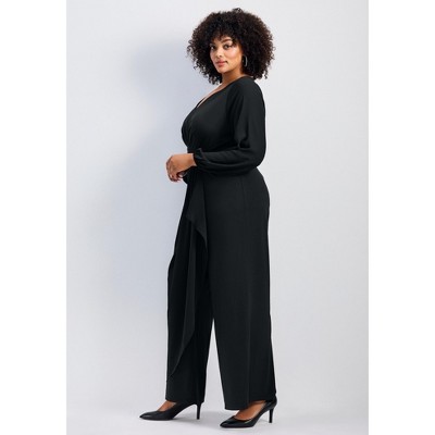 Avenue Luxe Drape Chiffon Overlay Jumpsuit - image 4
