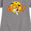- Peanuts - Boo Snoopy Graphic Short Sleeve Fleece Dress - 2 of 4