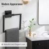 Towel Holder Bathroom Towel Ring, Hand Towel Bar, Stainless Steel Towel Rack Wall Mounted, Square Towel Hanger for Kitchen Lavatory - 2 of 4