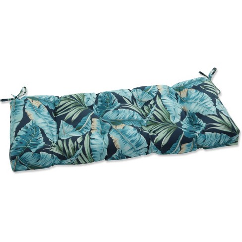 Outdoor/Indoor Blown Bench Cushion Tortola Midnight Blue - Pillow Perfect - image 1 of 4