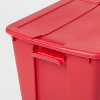 20gal Latching Storage Tote Red - Brightroom™ - image 3 of 3