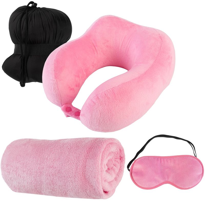 Home-Complete Travel Neck Pillow Set, 1 of 8