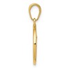 Black Bow Jewelry 14k Yellow Gold OM Yoga Symbol Pendant, 16mm - 2 of 4