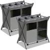Heybly Luggage Rack,Pack of 2,Steel Folding Suitcase Stand with Storage Shelf for Bedroom, Hotel - 2 of 3