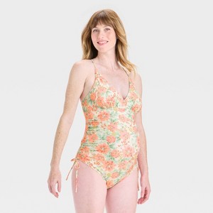 One Piece V-Neck Maternity Swimsuit - Isabel Maternity by Ingrid & Isabel™ - 1 of 3