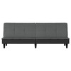 vidaXL Sofa Bed Dark Gray Fabric - 4 of 4
