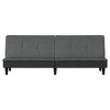 vidaXL Sofa Bed Dark Gray Fabric - image 4 of 4