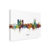 Trademark Fine Art Michael Tompsett 'Zagreb Croatia Skyline Named' Canvas Art - 2 of 4
