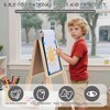 Kinder King Kids Art Easel Double-Sided Art Easel with Whiteboard and Chalkboard for Painting - 3 of 4