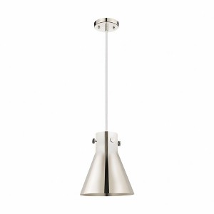 Newton Cone - 1 Light Pendant with Metal Shade In Industrial Style-11 Inches Tall and 10 Inches Wide - 1 of 1